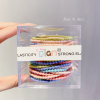 韩国弹力皮筋质量超级好发绳头绳发圈头圈扎头皮筋马尾圈粗细|3号豆豆细每盒30根