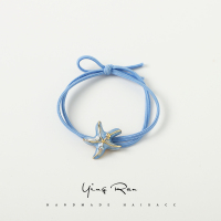 鲸鱼头绳女韩版可爱少女心简约小清新扎头发绳网红头饰橡皮筋发圈|海星蓝色海洋恋