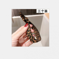 5条装韩国豹纹彩虹珍珠发绳皮筋发饰扎头发发圈头绳女高弹力|豹纹发装(3个装)