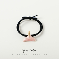 鲸鱼头绳女韩版可爱少女心简约小清新扎头发绳网红头饰橡皮筋发圈|人鱼尾巴粉色少女心