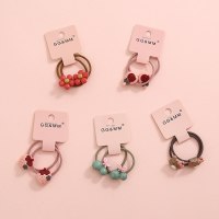 。可爱女韩版发圈儿童发绳头绳不伤发头饰皮筋女童小号宝宝头花幼|08小熊棒棒糖套10根