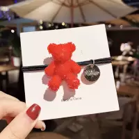 发绳头饰ins网红橡皮筋女扎头发饰品精致头绳女发圈简约皮套|3#小熊