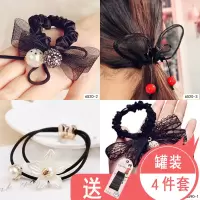 网红发圈女橡皮筋发绳头饰韩国头绳小清新森女系简约扎头发成人|28#气质女神4件套