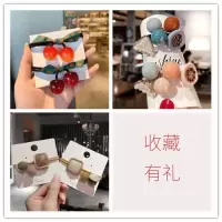 ins日系可爱樱桃橡皮筋女扎头网红韩版蝴蝶结发绳森女皮套女头绳|店主推荐A款(6条装)