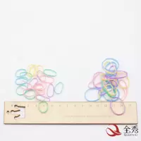 不伤发儿童宝宝女孩扎头发一次性小号发圈发绳橡皮筋头绳皮套头饰|银色夏天大1000盘发