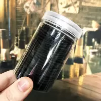 韩国皮套头绳彩色发绳皮筋女扎头网红ins森系可爱高弹力发圈头饰|经典黑色粗款100条