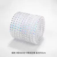 韩国扎头发绳电话线头绳细款可爱森女系成人无痕的橡皮筋电线发圈|细款炫彩金银10根