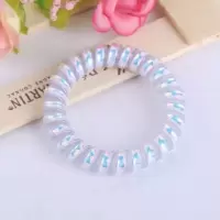 电话线发圈清新梦幻人鱼姬头绳网红大号成人发绳少女皮筋韩版发饰|10条[幻彩大号人鱼镭射]蓝光