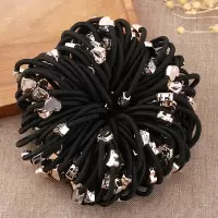 成人扎头发头绳高弹力加粗皮筋橡皮筋发圈发绳皮套女简约发饰耐用|100根爱心