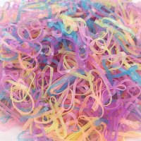 扎头绳发圈不伤发儿童橡皮筋公主小号可爱韩国女童宝宝一次性彩色|强拉常规大号果冻2000根小猫铁盒