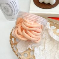 韩国泫雅皮筋女扎头彩色ins头绳高弹力发圈网红发绳简约少女头饰|5#淡橘色20件套罐装