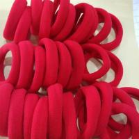 大红色皮筋发绳头饰头花头绳扎头发结婚喜庆捆钱缠线发套发圈|大红色无接缝皮筋30根