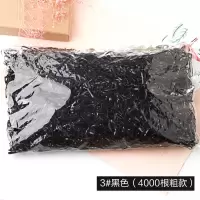 一次性扎头发皮筋发绳头绳韩国小清新儿童发圈森女系简约个性发饰|3#黑色(4000根大号)