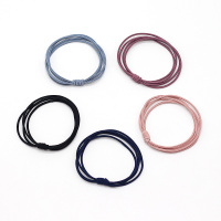 扎头发橡皮筋网红发绳成人头绳韩国小清新头饰简约个性森女系发圈|黑色10条+彩混10条袋装