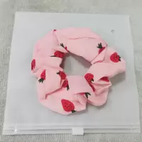 ins格子系猪大肠肥jk发圈简约bm方格少女扎头可爱头绳皮筋网红韩|粉色草莓[2个装]
