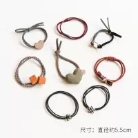 韩国橡皮筋女扎头网红ins头绳可爱发绳简约皮套森系少女发圈头饰|爱心混色发绳8件套