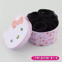 发圈女少女可爱 简约毛巾圈发绳扎头发皮筋头绳头饰不伤发橡皮筋|小号50根黑色配小KT盒