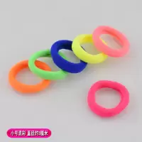 发圈女少女可爱 简约毛巾圈发绳扎头发皮筋头绳头饰不伤发橡皮筋|小号50根混彩