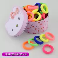 发圈女少女可爱 简约毛巾圈发绳扎头发皮筋头绳头饰不伤发橡皮筋|小号50根混彩配小KT盒