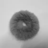 毛毛绒发圈萌系软妹萝莉头绳皮筋发饰双马尾可爱少女心日系糖果色|毛发圈浅灰色(4个)