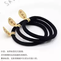 100根绑头发黑色头绳 女发绳耐用皮套皮筋加粗成人橡皮筋发圈|FS020无接缝加粗[50根]