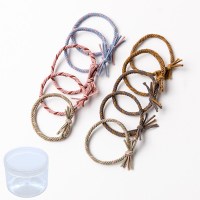 皮套头绳女扎头发发绳网红ins森系高弹力耐用橡皮筋女扎头粗发圈|彩结编织10+盒