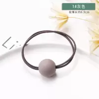 头绳女韩国小清新简约个性马尾扎头发橡皮筋发绳头饰发圈成人皮套|1#灰色