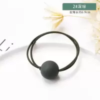 头绳女韩国小清新简约个性马尾扎头发橡皮筋发绳头饰发圈成人皮套|2#深绿