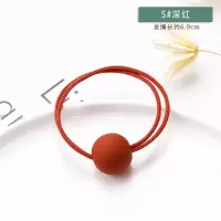 头绳女韩国小清新简约个性马尾扎头发橡皮筋发绳头饰发圈成人皮套|5#深红