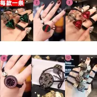 皮筋女扎头半豹纹头绳韩版 简约了原发饰品精致欧美发绳网红|店长推荐六件套【B款】