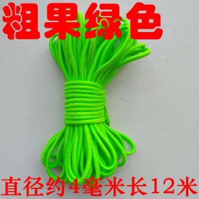 传统扎头发橡皮筋长发绳儿童发绳彩色扎马尾头绳儿童头绳学生头饰|浅绿色粗4毫米长12米