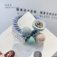 韩国小清新森女系发绳发饰简约扎头发橡皮筋网红能当手链头绳发圈|3#蓝色