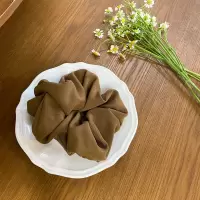 简约少女大肠发圈ins皮套头饰发绳气质扎头发皮筋韩国网红橡皮筋|深咖色