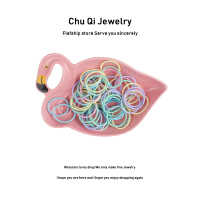 100条 北欧莫兰迪色短发细款发绳韩国清新简约头绳女小祖宗橡皮筋|春天色小圈100条直径约3cm