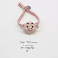 抖音小祖宗情侣头绳韩版网红少女橡皮筋扎头发发圈给男友的小皮筋|粉色大猪