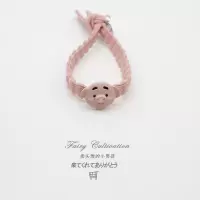 抖音小祖宗情侣头绳韩版网红少女橡皮筋扎头发发圈给男友的小皮筋|粉色小猪