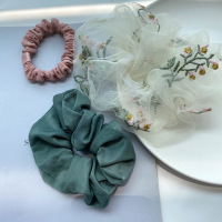 气质组合网红发绳韩版少女头饰大肠发圈橡皮筋简约韩国森系头绳|木木茶