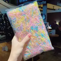 装韩版一次性皮筋发绳发圈|果冻色