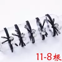 橡皮筋女扎头发绳韩国简约发圈黑色皮套加粗高弹力成人札头绳饰品|浅紫色11-8根