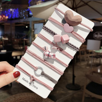 网红简约气质森系扎头发ins韩版头绳橡皮筋甜美发圈皮套头饰少女|6#顾青璃8件套+送收纳纱袋