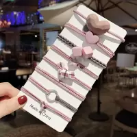 网红简约气质森系扎头发ins韩版头绳橡皮筋甜美发圈皮套头饰少女|6#顾青璃8件套+送收纳纱袋