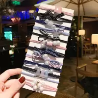 韩国头绳ins网红皮筋女扎头皮套简约气质森系发圈橡皮筋发绳|精致多色12件