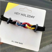 彩色皮筋泫雅头绳皮套小发绳韩版韩国网红ins简约可爱少女心头饰|4号彩色串