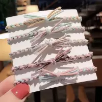 韩版头绳女成人简约皮筋网红ins发圈扎头发橡皮筋森女系学生皮套|(打结款)混色20条