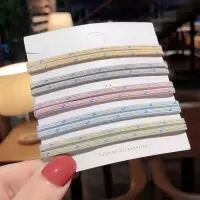 韩版头绳女成人简约皮筋网红ins发圈扎头发橡皮筋森女系学生皮套|(星星款)混色20条