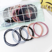 20条/袋 基础款发圈发饰高饰藕节发绳头绳扎绑头发皮套橡皮筋|[双层莲藕]混色20条包装袋颜色随机发