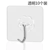 抖音无痕免打孔多功能粘钩创意厨房浴室防水可爱卡通强力粘胶挂钩|10个装透明挂钩/50丝