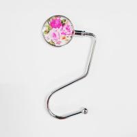 挂书包的钩子4课桌可拆卸可移动挂钩书桌桌边神器学生便携办公桌|S型挂钩牡丹花图案