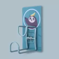 家用卫生间免打孔脸盆挂钩厨房菜板无痕粘粘钩浴室可挂式脸盆架子|树小懒款