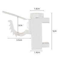 日本家用窗帘挂杆夹横杆挂架挂杆粘钩浴帘竿托挂钩免打孔毛巾夹|卡夹式5组—共10枚[省]